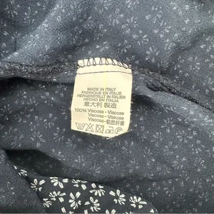 Brandy Melville Navy Floral Wrap Skirt thumbnail 8