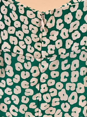 NWOT Kookai Green and White Cheetah Printed Maxi Dress - Size 4 thumbnail 6