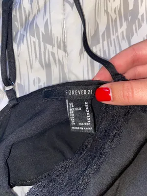 Forever 21 Black Tie Back Top thumbnail 3
