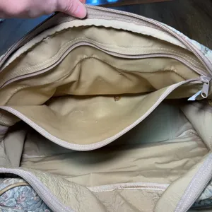 French Luggage Co Vintage Floral Tapestry Carry On Bag Travel Tote Made in USA thumbnail 13
