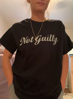 Not Guilty T Shirt Black Size XL thumbnail 1