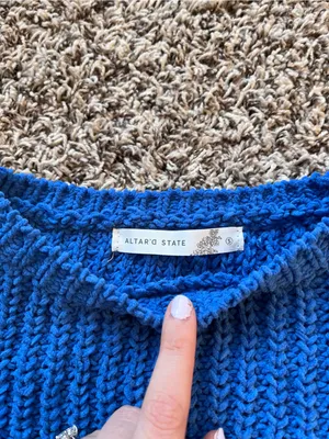 Altar’d State Chenille Cropped Sweater thumbnail 2