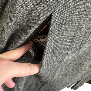 CAbi Wool Blend Shakespeare Tweed Brown Single Breasted Pea Coat Chic Size‎ 4 thumbnail 4