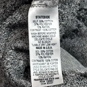 Stateside Grey Distressed Crewneck Grunge Gothic Fairygoth Punk‎ Rock XS thumbnail 10