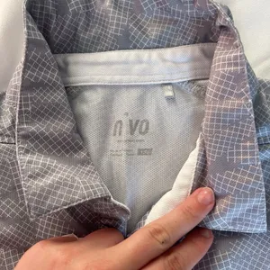 Nivo‎ Sport Womens Large L Tank Top Gray White Sleeveless Tennis Golf thumbnail 3