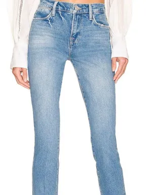 Frame Blue Le High Straight Leg Jeans thumbnail 2