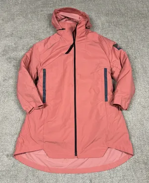 Adidas MyShelter Parka Rain.RDY Womens Large Jacket 4 In 1 Coat Hazy Rose Pink thumbnail 1