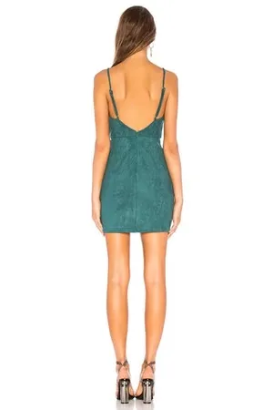 Revolve Superdown Carrie Mini Dress Suede thumbnail 2
