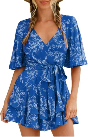 Amazon Blue Romper thumbnail 3