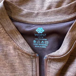Mofiz Heathered Burnt Orange Quarter Zip fAthletic Dress Size M thumbnail 3