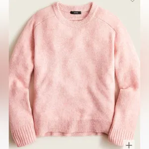 J Crew Pink Relaxed Saddle Sleeve Crew Neck Sweater M thumbnail 5