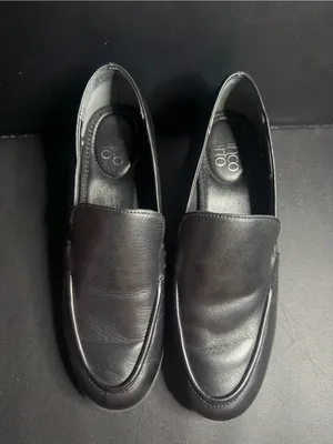 Franco Sarto Black Leather Loafers thumbnail 2
