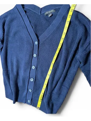 Women's Banana Republic Cardigan Sweater Blue Size M thumbnail 4