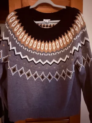 Crown and ivy fair isle sweater thumbnail 1