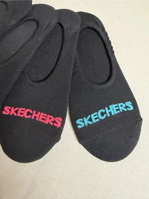 Skechers Women’s Black No-Show Socks - Pack of 4 thumbnail 5