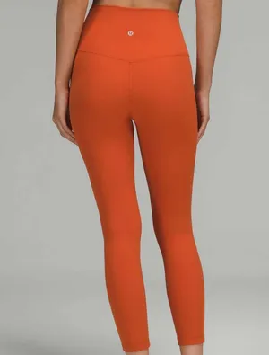 Lululemon 25 IN SIZE 4 ALIGN BURNT ORANGE LEGGINGS thumbnail 1