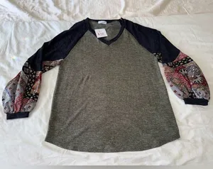 Long Sleeve Boho Top thumbnail 1
