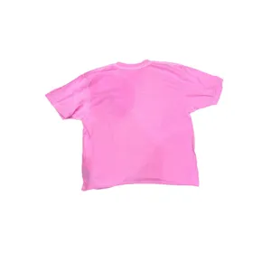 Aviator nation Neon Pink Bolt Cropped Boyfriend Tee women's small thumbnail 8