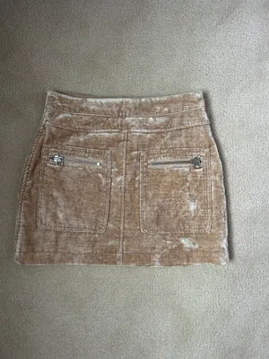 Free people gold velvet skirt thumbnail 2