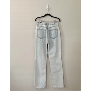 FREE PEOPLE Women's Destroyed Light Denim Pants | US 28 thumbnail 3