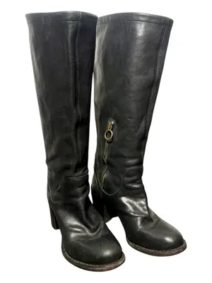 FIORENTINI + BAKER Black Leather Knee thumbnail 2