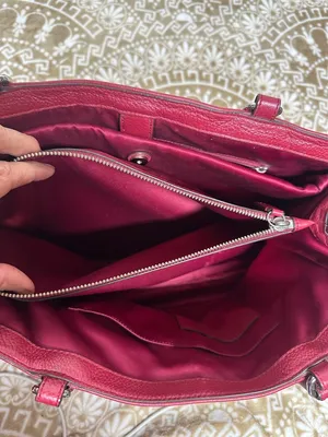 Coach Park Large Carryall F23268 in Red Pebbled Leather thumbnail 10