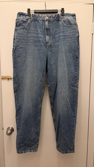 ASOS High-Waisted Mom Jeans thumbnail 1