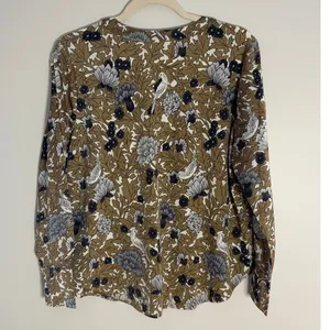 Ann Taylor‎ Brown and white blouse NWT size MP thumbnail 3