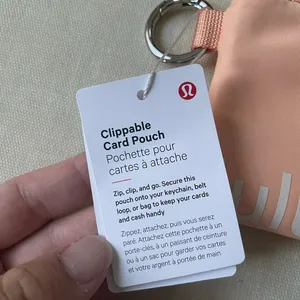 Lululemon Clippable Card Pouch - Peach Bellini thumbnail 2