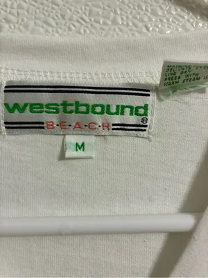 Westbound White Embroidered Sea Life Button-Front Top M thumbnail 5
