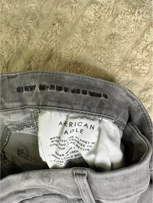 American Eagle grey Curvy Hi-Rise Next Level Stretch jeggings Size 8 X-Long thumbnail 4