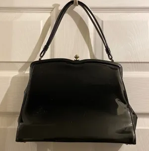 Vintage 1960’s Patent Black Theodor California Handbag thumbnail 1
