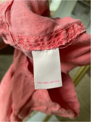 Victoria’s Secret Coral‎ Pink Linen Pants Beach Resort Coastal Quiet Luxury XS thumbnail 5