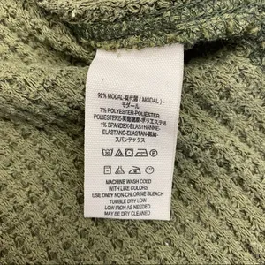 Free People Kate Thermal Long Sleeved Top: Olive Army Camo Green thumbnail 13