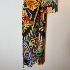 Zara Paisley Floral Print One Shoulder‎ Midi Dress Asymmetric Party Size XS thumbnail 6
