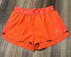 Gymshark Women's Orange Athletic Shorts thumbnail 1