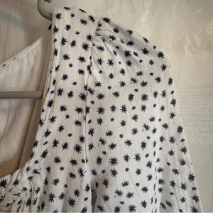Princess Polly Mini‎ Dress Womens Sz 0 White Floral Milkmaid Smocked Cottagecore thumbnail 4