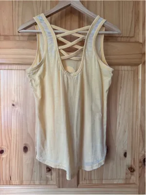 Ron Jon Surf Shop Lattice Back Graphic Logo Burnout Tank size medium thumbnail 7