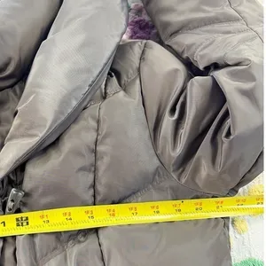 Lauren‎ Ralph Lauren Womens Taupe Down Filled Puffer Toggle Parka Coat Large thumbnail 9