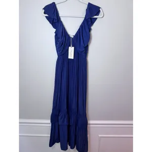 Ramy Brook Nelly Dress Midi MSRP $495 Size XXS Navy Blue Flowy Cocktail NWT thumbnail 14