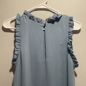 VICI Light Blue Ruffle Mini Dress thumbnail 4