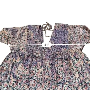 Lulus‎ Floral Babydoll Mini Dress Womens S Pink V Neck Open Back Boho Cottage thumbnail 8