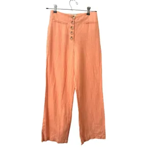 PALOMA WOOL Adeline Linen‎ Pant Peach Sz 34 (US 2) thumbnail 2