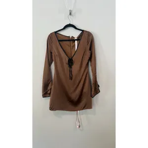 NWT House of CB Sakina Copper Satin Mini Dress Size Small thumbnail 4