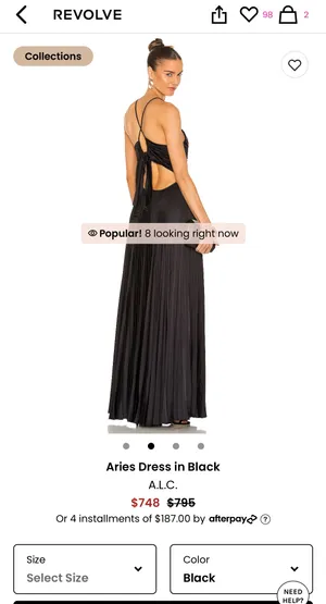 A.L.C. Black Dress thumbnail 2