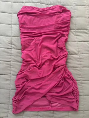 Boutique Plum colored tight mini dress thumbnail 2