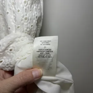 Alice+Olivia SHANTELLA TIERED BUTTON MAXI DRESS in Off White 10 Rush Sorority thumbnail 12