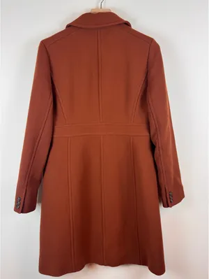 J.Crew Classic Lady Day Coat Dark Amber Italian Wool Thinsulate Size 14 thumbnail 5