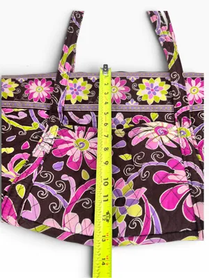 Vera Bradley Retired Purple Punch Shoulder Bag in Brown & Pink thumbnail 9