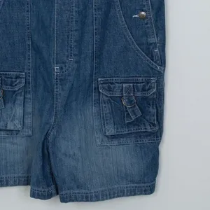Vintage Disney Womens‎ Overalls Denim Shortalls Shorts Size L Blue Mickey Mouse thumbnail 4